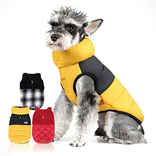 Hund Wintermantel Warme Mäntel Hundebekleidung Kaltwetterjacke Winddichte Hundeweste (XS-XL) von FOFOS