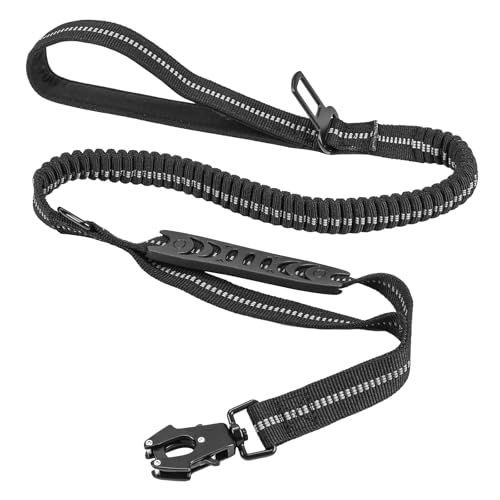 FOGAWA Taktische Hundeleine, strapazierfähig, stoßdämpfende Bungee-Hundeleine mit 2 Griffen, Metallkarabiner-Clip FOGAWA Taktische Hundeleine, strapazierfähig, stoßdämpfende Bungee-Hundeleine mit 2 Griffen, Metallkarabiner-Clip von FOGAWA