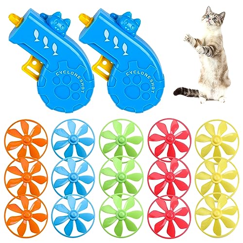 FOIMAS 17-teiliges Katzenspielzeug zum Apportieren, interaktives Spielzeug mit fliegenden Propellern für Kätzchen, drinnen und draußen, Jagd, Training, Jagd, Jagd FOIMAS 17-teiliges Katzenspielzeug zum Apportieren, interaktives Spielzeug mit fliegenden Propellern für Kätzchen, drinnen und draußen, Jagd, Training, Jagd, Jagd von FOIMAS