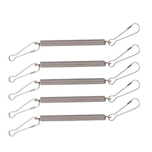 5 x Feder mit 2 Clips, einzeln oder in Kombination verwendet, um Kaninchen-Wasserspender Trinkflasche für kleine Tiere zu halten, Metallfeder-Clips, 7,9 cm Feder 5 x Feder mit 2 Clips, einzeln oder in Kombination verwendet, um Kaninchen-Wasserspender Trinkflasche für kleine Tiere zu halten, Metallfeder-Clips, 7,9 cm Feder von FOLODA