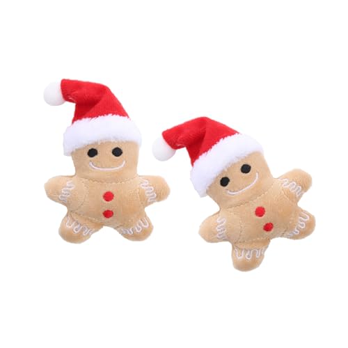 FOLODA 2 Stück Katzenminzen Lebkuchen Mann Katzen Spielzeug Interaktiv Kauen Spielen Weihnachtsspielzeug Für Gesundes Zahnfleisch FOLODA 2 Stück Katzenminzen Lebkuchen Mann Katzen Spielzeug Interaktiv Kauen Spielen Weihnachtsspielzeug Für Gesundes Zahnfleisch von FOLODA