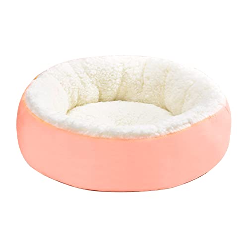 FOLODA Katzenhaus; weiches Plüsch-Haustierbett für Katzen oder kleine Hunde, rundes Bett, selbstwärmend, für Herbst, Winter, Innenbereich, zum Schlafen, rutschfeste Unterseite FOLODA Katzenhaus; weiches Plüsch-Haustierbett für Katzen oder kleine Hunde, rundes Bett, selbstwärmend, für Herbst, Winter, Innenbereich, zum Schlafen, rutschfeste Unterseite von FOLODA