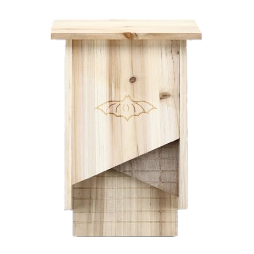 Fledermausbox Klassisches Doppelkammer-Fledermaushaus für den Außenbereich, langlebig und einfach zu installierender Fledermausschutz von FOLODA