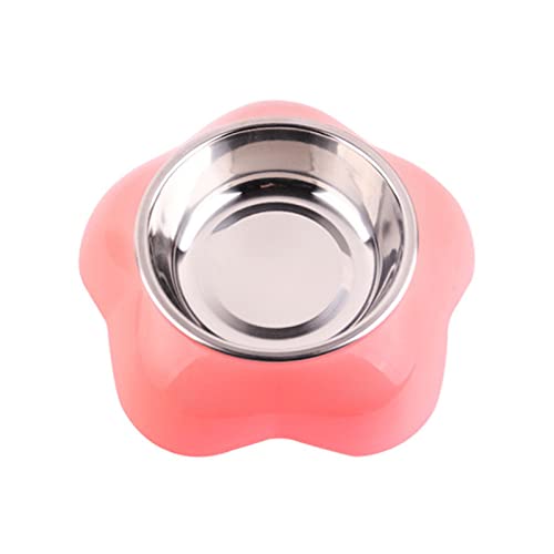 Pet Bowl Für Kleine Mittelgroße Hunde Und Katzen Edelstahl Fütterungsschalen Mit Kunststoffen Ständer Abnehmbare Futterhäuschen Katzen Lebensmittel Schalen Niedliche Edelstahl Anti Richtungs Müdigkeit von FOLODA