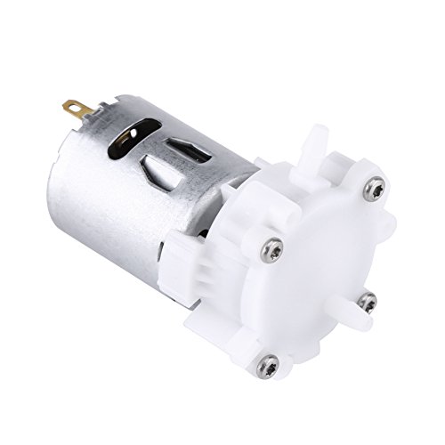 Einstellbare DC 3–12 V Selbstansaugende Zahnradpumpe, Aquarium-Wasserpumpwerkzeug, Miniatur-5 V 2 A-Netzteil für Aquarien, mit RS-360SH-Motor von FOLOSAFENAR