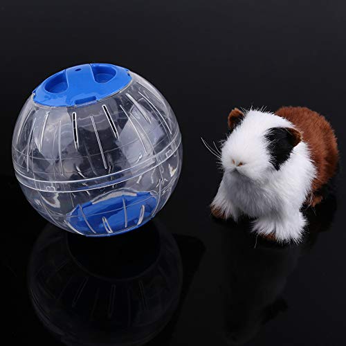 FOLOSAFENAR Hamster-Ball, Mini-Kunststoff, 3 Farben, Rennmäuse, Hamster-Spielzeug, Hamster-Gymnastikball, Jogging-Laufball für Kleintiere, Hamster, Rennmäuse, Kleintiere, Käfigzubehör (Blau) von FOLOSAFENAR