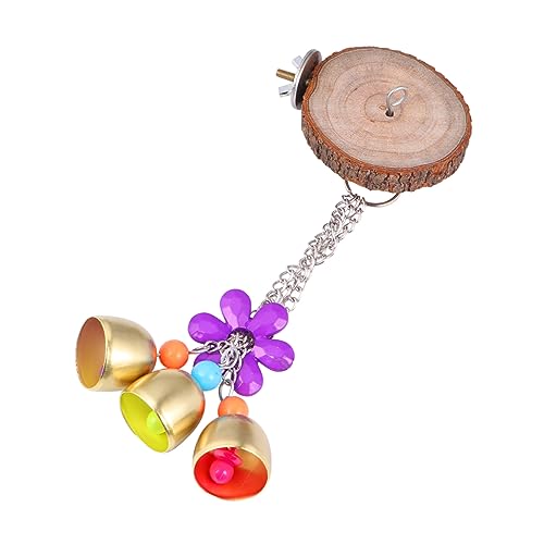 FOMIYES Papagei Spielzeug Glocke Holz Sitzstange Ständer Vogel Aktivität Ruheständer Lernspielzeug Für Vögel Standbrett Zufällige Farbe FOMIYES Papagei Spielzeug Glocke Holz Sitzstange Ständer Vogel Aktivität Ruheständer Lernspielzeug Für Vögel Standbrett Zufällige Farbe von FOMIYES