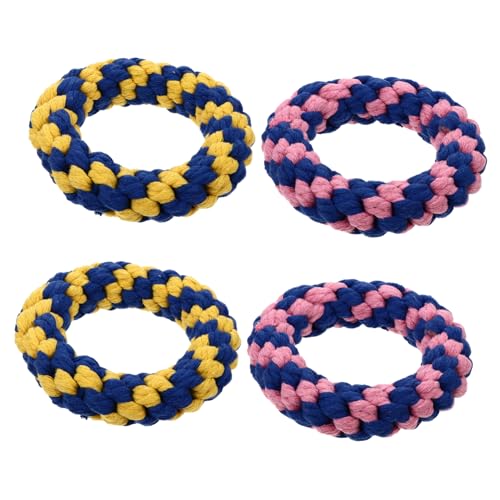 FOMIYES Hergestelltes Baumwollseil 1 Set 4 Stück Hundespielzeug Haustier-zahnungsspielzeug Kauspielzeug Haustierprodukte Hundeseilspielzeug FOMIYES Hergestelltes Baumwollseil 1 Set 4 Stück Hundespielzeug Haustier-zahnungsspielzeug Kauspielzeug Haustierprodukte Hundeseilspielzeug von FOMIYES
