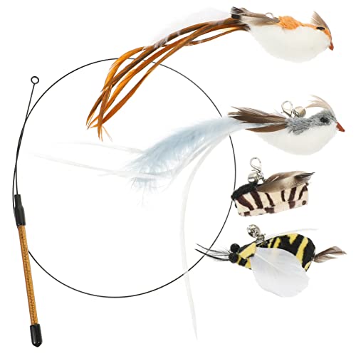 FOMIYES Interaktives Katzenspielzeug-Set 5-teilig Ersatzköpfe für Kätzchenspielzeug Im Innenbereich FOMIYES Interaktives Katzenspielzeug-Set 5-teilig Ersatzköpfe für Kätzchenspielzeug Im Innenbereich von FOMIYES