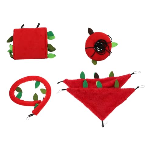 FOMIYES Hamster-spielset Schaukeltunnel Hängematte Blattspielzeug für Den Käfig Kleiner Haustiere FOMIYES Hamster-spielset Schaukeltunnel Hängematte Blattspielzeug für Den Käfig Kleiner Haustiere von FOMIYES