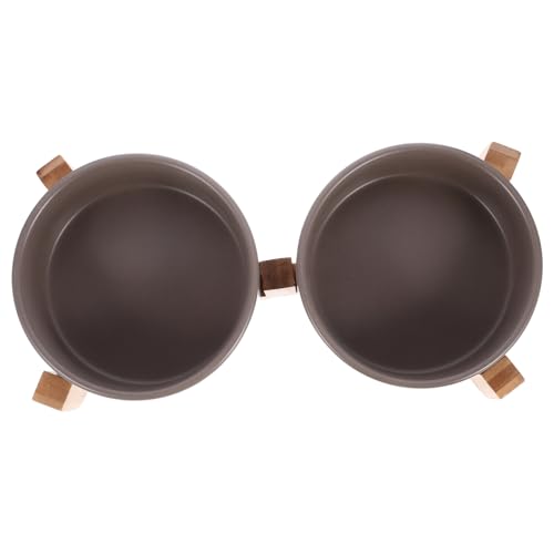 FOMIYES Innovatives Keramik-futternapf-Set Mit Holzständer Auslaufsicher Für Katzen Und Hunde FOMIYES Innovatives Keramik-futternapf-Set Mit Holzständer Auslaufsicher Für Katzen Und Hunde von FOMIYES