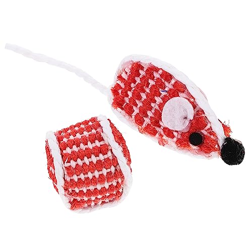 FOMIYES 4 Farben Sisal Katzenspielzeug Interaktive Mäuse für Haustier Mäuse Kätzchen Spielzeit FOMIYES 4 Farben Sisal Katzenspielzeug Interaktive Mäuse für Haustier Mäuse Kätzchen Spielzeit von FOMIYES
