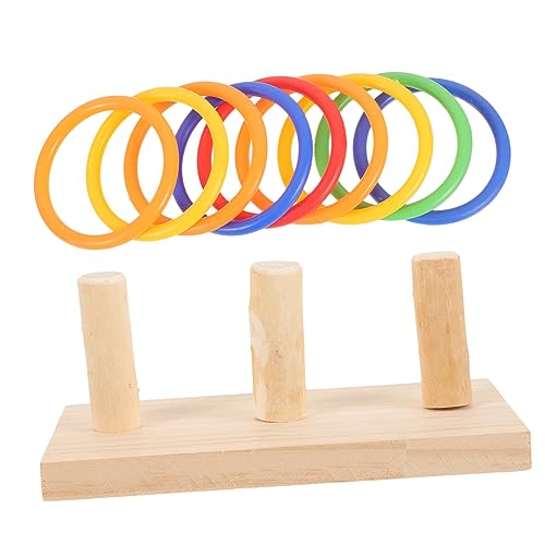 FOMIYES Papageienspielzeug-Set Mit Sittich-vogelspielzeug Papageien-holzspielzeug Wurfvogel-Intelligenz-trainingsspielzeug Papageienspielzeug Für Papageien Zufällige Farbe von FOMIYES