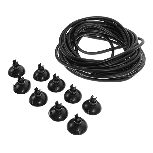 FOMIYES Sauerstoffpumpe Mit Rückschlagventil Sprudelstein Und Saugnäpfen Zubehör Für Fischbecken Zur Optimalen Belüftung Und Luftzirkulation von FOMIYES