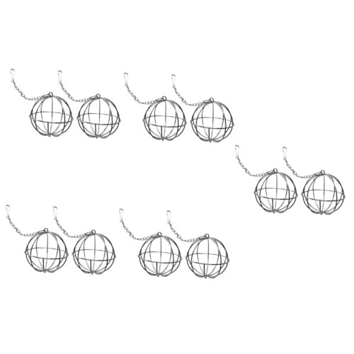 FOMIYES 5 Sets Für Grasfutterspender Für Kaninchen Edelstahl Halbmondform Für Haustiere Einfach Zu Bedienen Robustes Material 2 Stück X 5 von FOMIYES