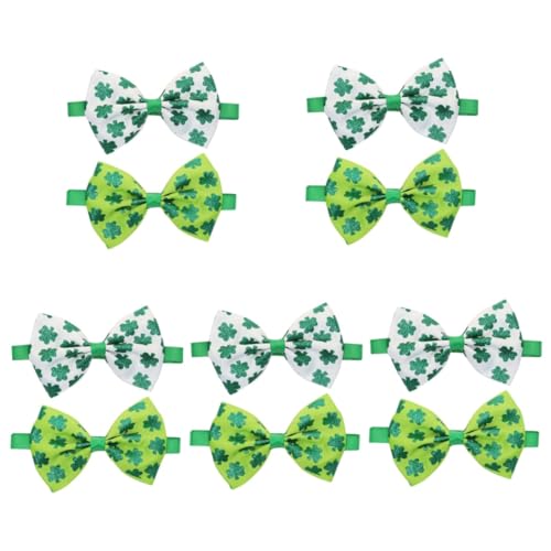FOMIYES 5 Sets St. Patrick's Day Haustier-fliegen Für Hunde Dekorative Welpen-Schleifen Leichte Für Hundegeburtstagsfeiern 2 Stück * 5 von FOMIYES