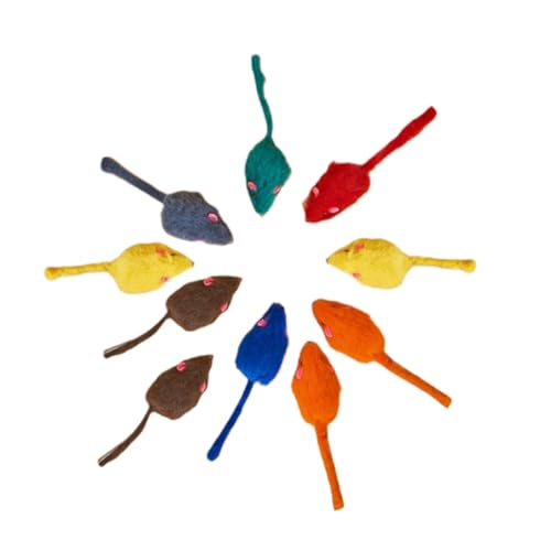FOMIYES Pet Toys Supplies 10er-Packung Mit Spielzeugen Für Falsche Mäuse Klein Realistisch Für Die Spielzeit Zufällige Farbe FOMIYES Pet Toys Supplies 10er-Packung Mit Spielzeugen Für Falsche Mäuse Klein Realistisch Für Die Spielzeit Zufällige Farbe von FOMIYES