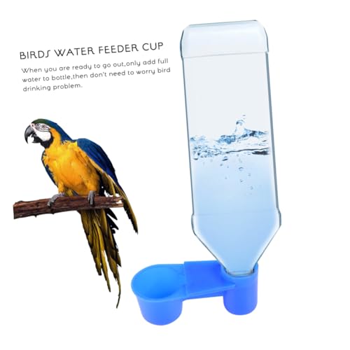 FOMIYES 10St Papagei Wasser fütterung gerät Käfig-Vogelfutterhäuschen Wasserflaschen-Futterspender für Tauben Vogel Fütterer Vogel-Wasser-Futterschale Vögel tränken automatisch Zubringer von FOMIYES