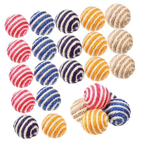 FOMIYES 105 STK Katze Sisalkugel Kauspielzeug Leckerbissen für Katzen Spielzeuge Haustierzubehör Ballspielzeug für Katzen kauen den Ball Rollen Brett greifen Spielzeugball Katzenspielzeug FOMIYES 105 STK Katze Sisalkugel Kauspielzeug Leckerbissen für Katzen Spielzeuge Haustierzubehör Ballspielzeug für Katzen kauen den Ball Rollen Brett greifen Spielzeugball Katzenspielzeug von FOMIYES