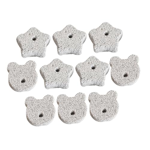 FOMIYES 10er-Pack Natürliche Vulkanische Bimsstein-backensteine ​​für Hamster Kaninchen Meerschweinchen Kauspielzeug für Haustiere für Die Gesundheit von FOMIYES
