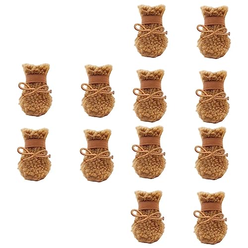 FOMIYES 3er-Set Hundeschuhe Schneestiefel – Sohle Aus Plüsch Bequemes Tragen 4 Stück * 3 FOMIYES 3er-Set Hundeschuhe Schneestiefel – Sohle Aus Plüsch Bequemes Tragen 4 Stück * 3 von FOMIYES