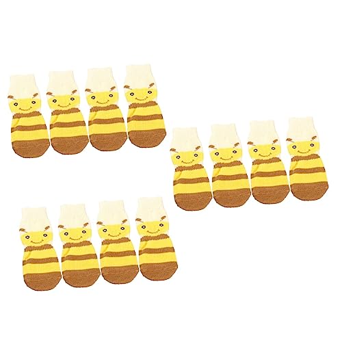 FOMIYES 3er-Sets Weiche Baumwollsocken Für Warme Haustiere Bienen-Design Bezaubernde Haustierschuhe Größe 2XL Gelb 4 Stück * 3 FOMIYES 3er-Sets Weiche Baumwollsocken Für Warme Haustiere Bienen-Design Bezaubernde Haustierschuhe Größe 2XL Gelb 4 Stück * 3 von FOMIYES