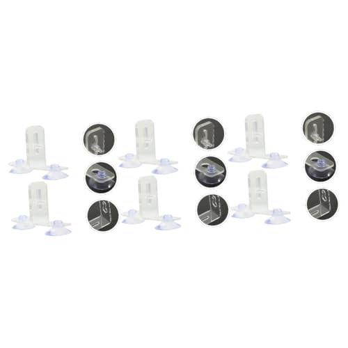 FOMIYES 12 Sets Aquarium-isolationsbrett-Clips Stabile Trennwand Aus Acryl Für Aquarien Einfach Zu Montieren Die Schönheit Ihres Aquariums Für Die Fischzucht von FOMIYES