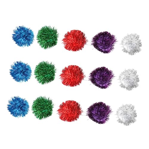 FOMIYES Interaktives Katzenspielzeug Bälle 15 Stück Goldglitzer Spielzeug für Hauskatzen Spielzeit Zu Hause FOMIYES Interaktives Katzenspielzeug Bälle 15 Stück Goldglitzer Spielzeug für Hauskatzen Spielzeit Zu Hause von FOMIYES
