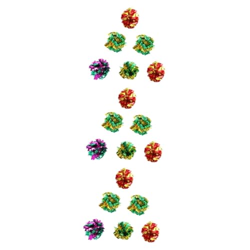 FOMIYES 18 STK Crinkle-Bälle für Katzen Katzenspielzeug Auto-Aquarium-Dekorationen Kätzchen Spielzeug Kätzchenspielzeug Spielzeuge Haustier Rasselkugel Papierball Film Spielzeugball FOMIYES 18 STK Crinkle-Bälle für Katzen Katzenspielzeug Auto-Aquarium-Dekorationen Kätzchen Spielzeug Kätzchenspielzeug Spielzeuge Haustier Rasselkugel Papierball Film Spielzeugball von FOMIYES
