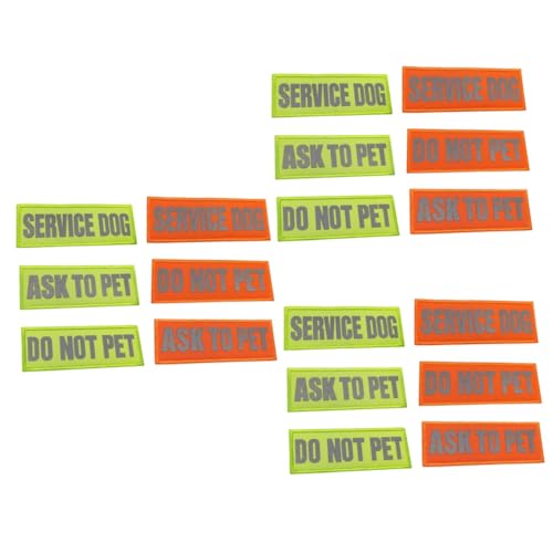FOMIYES 18 STK Namenspatch personalisiert Fragen Sie nach einem Haustier-Hund-Patch Nicht streicheln Welpengeschirr Etiketten Hundepflaster Service Hund Hündchen Gurt Riemen Nylon FOMIYES 18 STK Namenspatch personalisiert Fragen Sie nach einem Haustier-Hund-Patch Nicht streicheln Welpengeschirr Etiketten Hundepflaster Service Hund Hündchen Gurt Riemen Nylon von FOMIYES