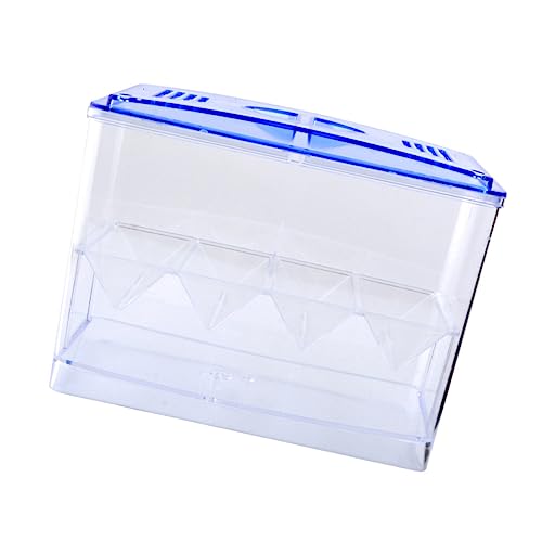 FOMIYES Fische Selbstschwimmende Fischzuchtbox Beobachtungsfenster Aquarium Schlupfkasten 3mm W-förmige Trennwand Atmungsaktive Fütterungslöcher von FOMIYES