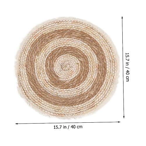 FOMIYES Katzen-tischset Aus Natürlichem Mais Gestrickt Pflegeleicht Stilvolle Unterlage Für Futternäpfe FOMIYES Katzen-tischset Aus Natürlichem Mais Gestrickt Pflegeleicht Stilvolle Unterlage Für Futternäpfe von FOMIYES