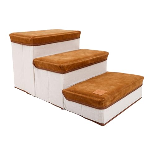 FOMIYES 1Stk Klappbare Hundetreppe Treppe für Welpen Hundetreppe für kleine Hunde Hundeleiter Haustier Aufbewahrungskoffer Treppe Welpentreppe Hohe Kapazität Hündchen Bodenplatte Flanell FOMIYES 1Stk Klappbare Hundetreppe Treppe für Welpen Hundetreppe für kleine Hunde Hundeleiter Haustier Aufbewahrungskoffer Treppe Welpentreppe Hohe Kapazität Hündchen Bodenplatte Flanell von FOMIYES