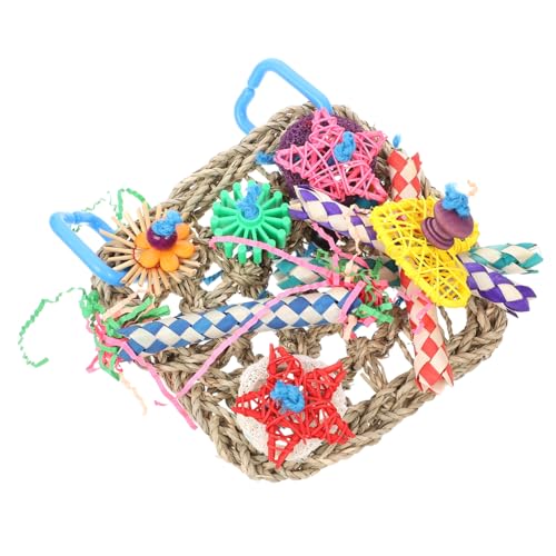 FOMIYES Papagei Kauspielzeug Vogel Biss Spielzeug Papagei Versorgung Bunte Weben Rohr Kauspielzeug FOMIYES Papagei Kauspielzeug Vogel Biss Spielzeug Papagei Versorgung Bunte Weben Rohr Kauspielzeug von FOMIYES