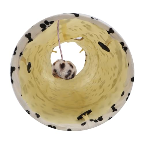 FOMIYES 1Stk Tunnelspielzeug für Katzen kleine Hundespielzeuge Guinea Pig Tunnel Haustier Geschenke PET-Rohr interessantes Katzenspielzeug Katzentunnel Knoten Kätzchen kurzer Plüsch von FOMIYES