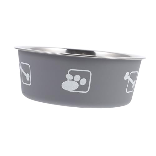 FOMIYES Edelstahl-futternapf Für Haustiere – Bedrucktes Design Für Katzen Und Hunde Serviernapf Für Katzenfutter Material von FOMIYES