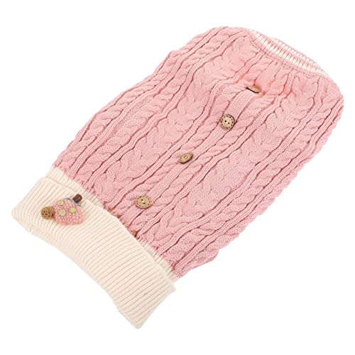 FOMIYES 1stk Kleidung Für Haustiere Warmes Hundeoutfit Hundepullover Für Kleine Hunde XXS Hundebekleidung Warme Kleidung Für Kleine Haustiere Hund Winter Gestrick Zweibeinige Kleidung Chef von FOMIYES