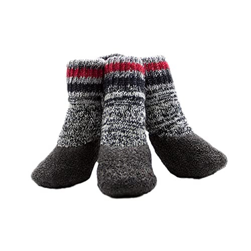 FOMIYES 2 Paar rutschfeste Hundestiefel rutschfeste Stiefeletten Für Hunde rutschfeste Socken Für Hunde Hundesocken Für Holzböden Sockenschuhe Wasserdicht Wintersocken von FOMIYES