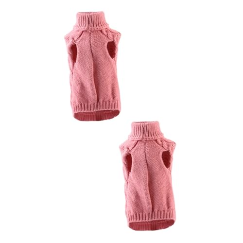 FOMIYES 2 Stücke Hund Warme Hund Pullover Gestrickte Haustier Kleidung Wärme Für Hunde Haustier Warme Kostüm von FOMIYES