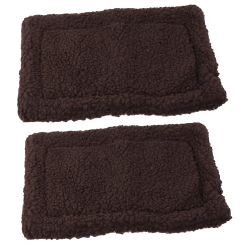 FOMIYES 2 Pcs 30x20cm Haustier Matte Hamster Warme Pad Schlaf Matte Für Tiere Hamster Bett Grau von FOMIYES