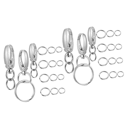 FOMIYES 2 Sätze Hund Taste Haustier-ID-Tag-Halter Metallbügel Schlüsselanhänger Karabinerverschlüsse Hundemarken-Clip Zubehör für Katzenhalsbänder Zinklegierung Krallenschnalle Gürtel FOMIYES 2 Sätze Hund Taste Haustier-ID-Tag-Halter Metallbügel Schlüsselanhänger Karabinerverschlüsse Hundemarken-Clip Zubehör für Katzenhalsbänder Zinklegierung Krallenschnalle Gürtel von FOMIYES