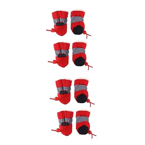 FOMIYES 2 Sätze Hundestiefel Haustierschuhe Schneestiefel für Katzen Welpen-Katzen-Booties Paws pfotenschutz pfostenschuhe sockenschuhe Schuhe für Hunde Hundeschuhe Winter Schuhschutz rot FOMIYES 2 Sätze Hundestiefel Haustierschuhe Schneestiefel für Katzen Welpen-Katzen-Booties Paws pfotenschutz pfostenschuhe sockenschuhe Schuhe für Hunde Hundeschuhe Winter Schuhschutz rot von FOMIYES