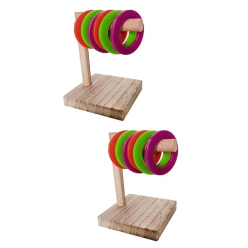 FOMIYES 2 Sätze Papageienring Spielzeug Haustier Der Vogel Plastik FOMIYES 2 Sätze Papageienring Spielzeug Haustier Der Vogel Plastik von FOMIYES