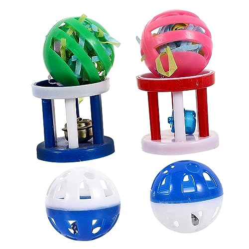 FOMIYES Spielzeug für Papageien Vogel Papageien Kauspielzeug-Set Vogelkauspielzeug Haustier Papagei Schleifspielzeug Vogelkäfig-Spielzeug Zufällige Farbe Spaß für Papageien von FOMIYES