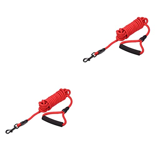 FOMIYES 2 Stück 10 Ergonomischer Komfortgriff Hundetraining 10 M Lange Nylonleine Strapazierfähig Für Mittelgroße Und Große Hunde Für Outdoor-aktivitäten von FOMIYES