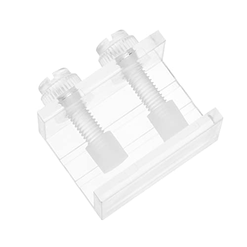 FOMIYES 2St Aquarium-Hintergrundclip klares Acryl Aquatainer Nippclip Fisch Clip für Hintergründe Klammer für Aquarien vorher und nachher Sicherungsclip Schlauch Plattenklemme Silikon-Pad von FOMIYES