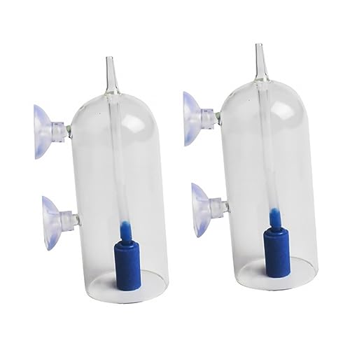 FOMIYES 2St Sauerstofflöser für Aquarien Luft-Kit Aquariensprudler Luftsprudler Luftornamente Fisch Diffusor Aquarium Luftstein für Aquarien Luftstein-Kit Blase Suite Luftverteiler Glas von FOMIYES