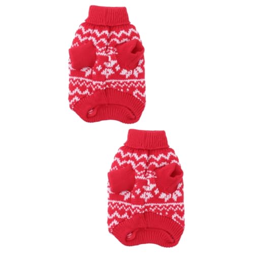 FOMIYES 2 Stücke Hund Warme Mantel Haustier Pullover Schneeflocke Design Welpen Kleidung Hund Kleidung Bequem Für Party FOMIYES 2 Stücke Hund Warme Mantel Haustier Pullover Schneeflocke Design Welpen Kleidung Hund Kleidung Bequem Für Party von FOMIYES