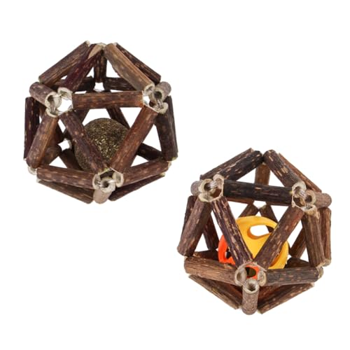FOMIYES Spielspaß Für Katzen – 2 Stück Katzenglocke Mit Glocke & Natur Haustier Trainingsspielzeug Für Haustiere FOMIYES Spielspaß Für Katzen – 2 Stück Katzenglocke Mit Glocke & Natur Haustier Trainingsspielzeug Für Haustiere von FOMIYES