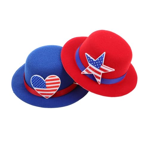 FOMIYES 2 Stück Unabhängigkeitstagshut Patriotische Hüte Unabhängigkeitstagshut Für Haustiere Kleintierhut Chinchillahut Haustier Cosplay Kostüm Amerikanische Flagge Dekorativer FOMIYES 2 Stück Unabhängigkeitstagshut Patriotische Hüte Unabhängigkeitstagshut Für Haustiere Kleintierhut Chinchillahut Haustier Cosplay Kostüm Amerikanische Flagge Dekorativer von FOMIYES